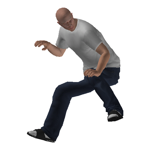 anim@veh@drivebybike@chopper@front@melee_kick representative animation pose