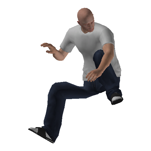 anim@veh@drivebybike@chopper@front@melee_r@kick@ representative animation pose