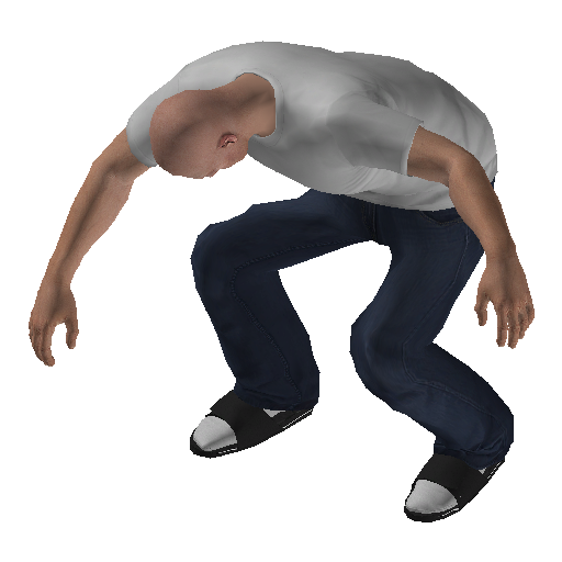 anim@move_fall@weapons@binbag representative animation pose