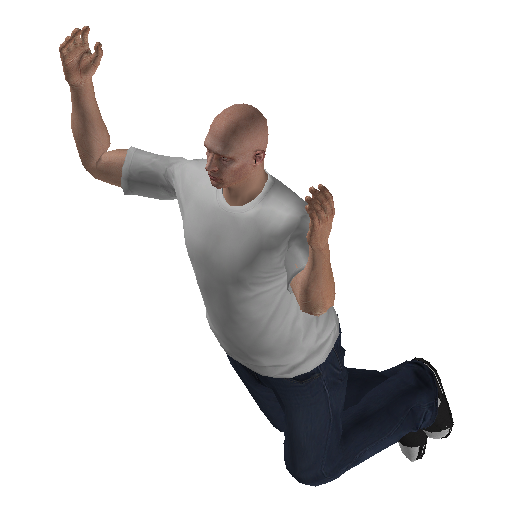skydive@parachute@ representative animation pose