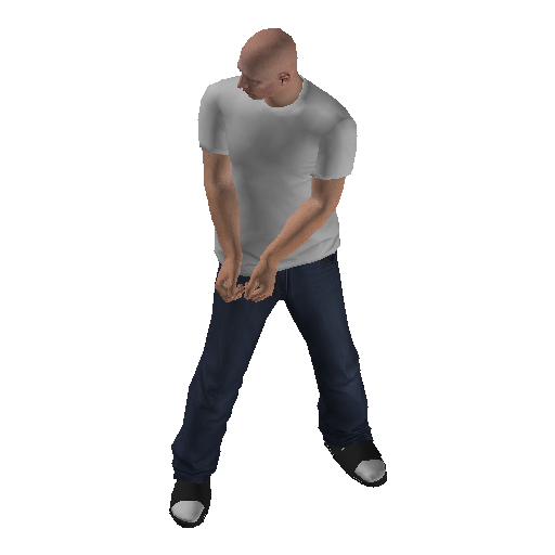 anim@move_m@prisoner_cuffed_fp representative animation pose